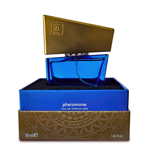 Shiatsu Pheromone Eau De Parfum Men - Dark Blue - Pheromone Fragrance for Men - 50 ml