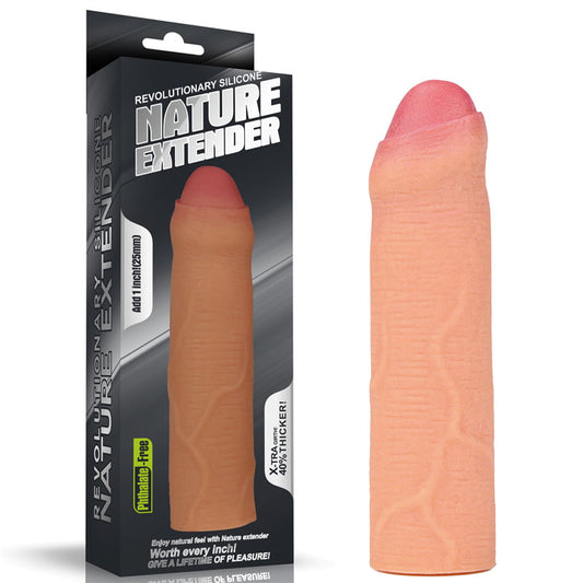 Nature Extender 1'' Silicone Uncut Sleeve