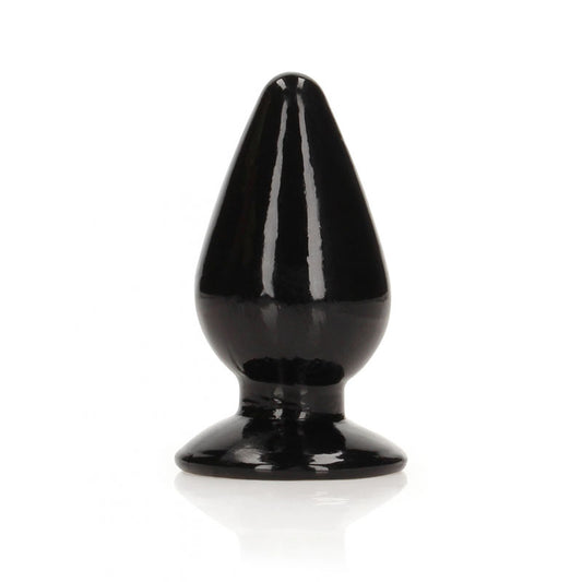 REALROCK 9 cm Anal Plug - Black - Black 9 cm (3.5'') Butt Plug