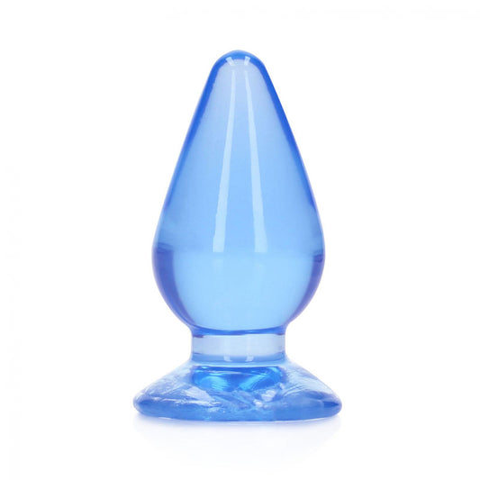 REALROCK 11.5 cm Anal Plug - Blue - Blue 11.5 cm (4.5'') Butt Plug